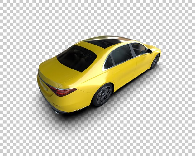 Auto de lujo aislado en el fondo Ilustración de renderización 3D