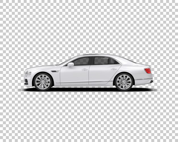 Auto de lujo aislado en el fondo Ilustración de renderización 3D