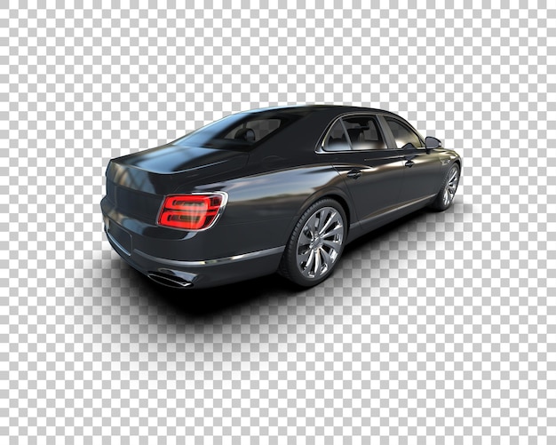 Auto de lujo aislado en el fondo Ilustración de renderización 3D