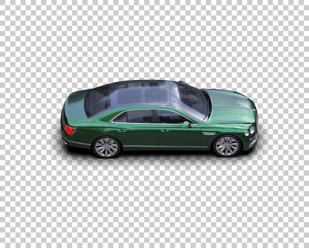 Auto de lujo aislado en el fondo Ilustración de renderización 3D