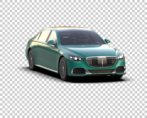 Auto de lujo aislado en el fondo Ilustración de renderización 3D