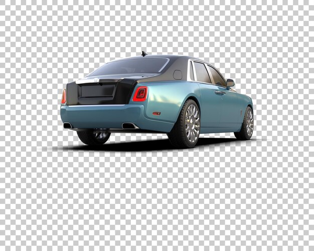 Auto de lujo aislado en el fondo Ilustración de renderización 3D
