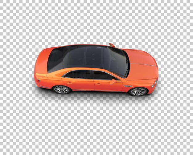 Auto de lujo aislado en el fondo Ilustración de renderización 3D