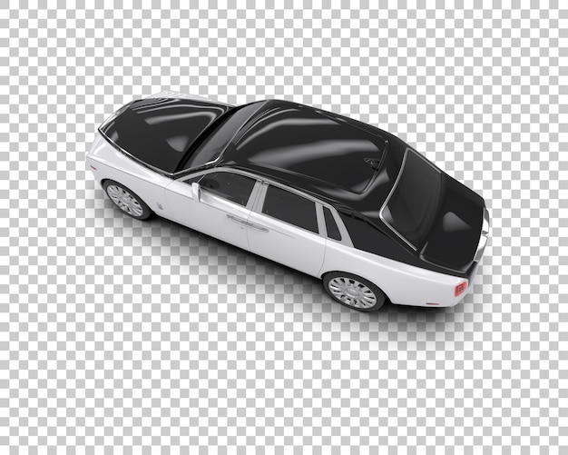 Auto de lujo aislado en el fondo Ilustración de renderización 3D