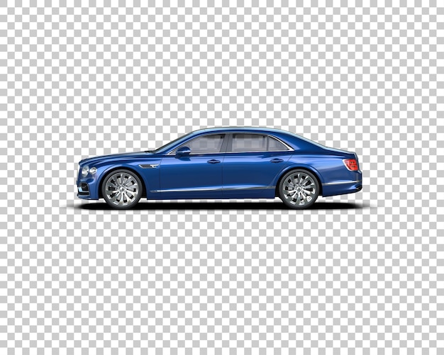 Auto de lujo aislado en el fondo Ilustración de renderización 3D