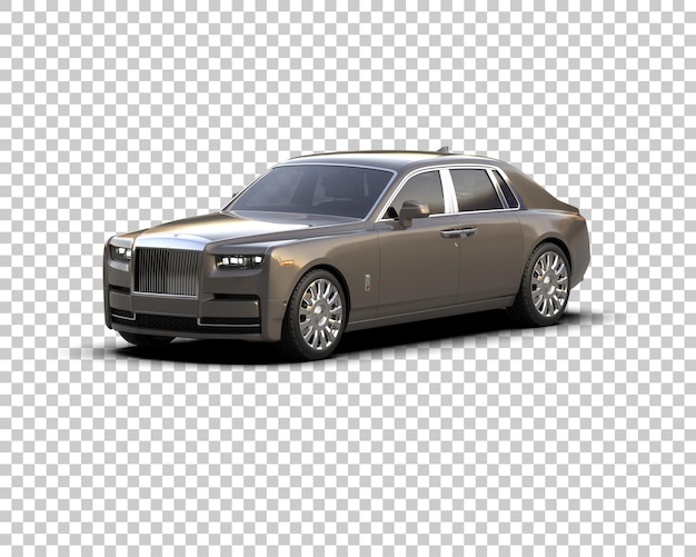 Auto de lujo aislado en el fondo Ilustración de renderización 3D