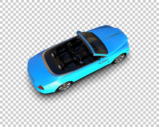 Auto de lujo aislado en el fondo Ilustración de renderización 3D