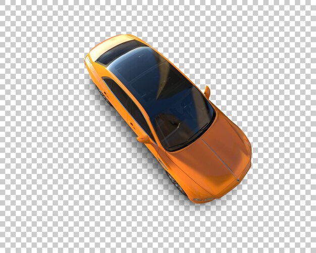 Auto de lujo aislado en el fondo Ilustración de renderización 3D