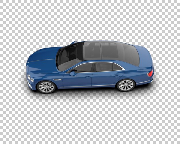 Auto de lujo aislado en el fondo Ilustración de renderización 3D