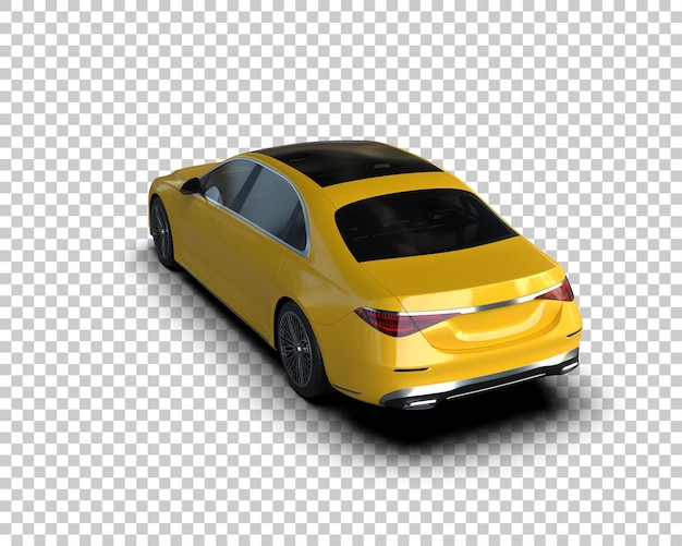 Auto de lujo aislado en el fondo Ilustración de renderización 3D