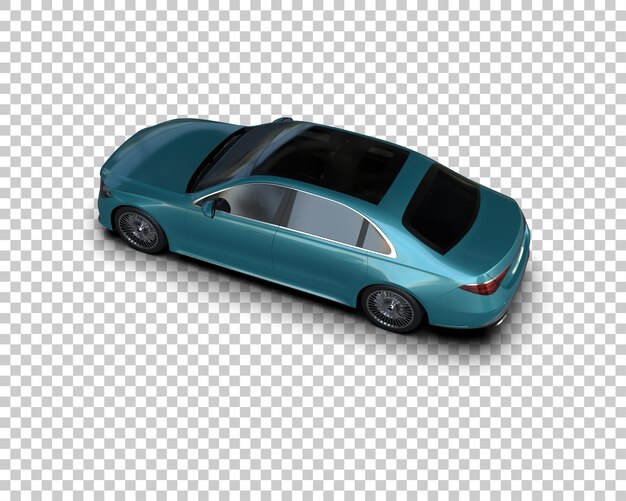 Auto de lujo aislado en el fondo Ilustración de renderización 3D