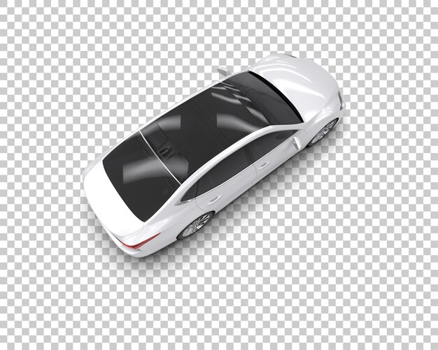 Auto moderna isolata sullo sfondo illustrazione di rendering 3D