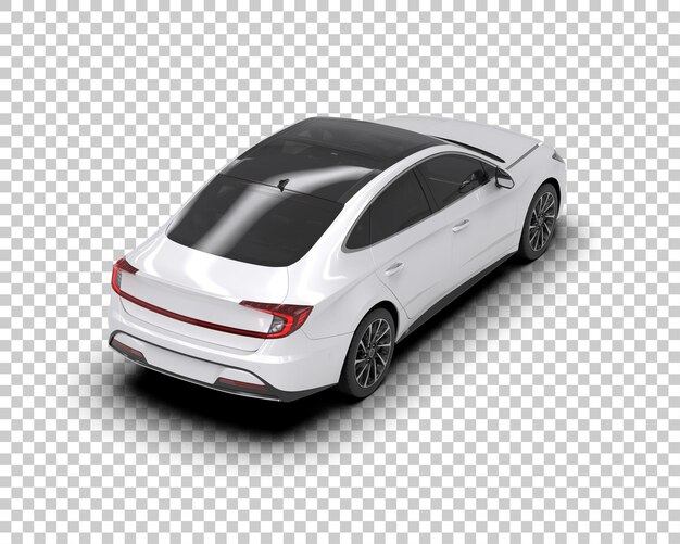 Auto moderna isolata sullo sfondo illustrazione di rendering 3D