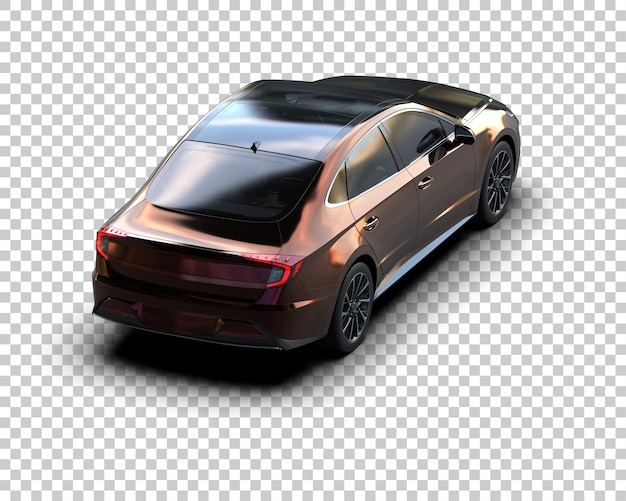 Auto moderna isolata sullo sfondo illustrazione di rendering 3D