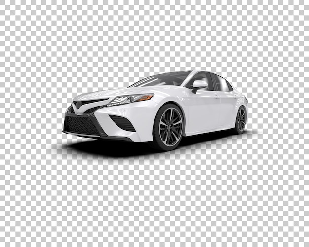 Auto moderna isolata sullo sfondo illustrazione di rendering 3D