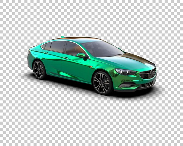 Auto moderna isolata sullo sfondo illustrazione di rendering 3D