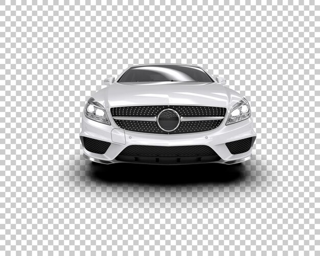 Auto moderna realistica isolata sullo sfondo illustrazione di rendering 3D