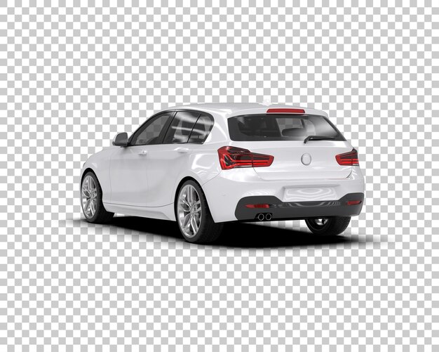 Auto moderna realistica isolata sullo sfondo illustrazione di rendering 3D