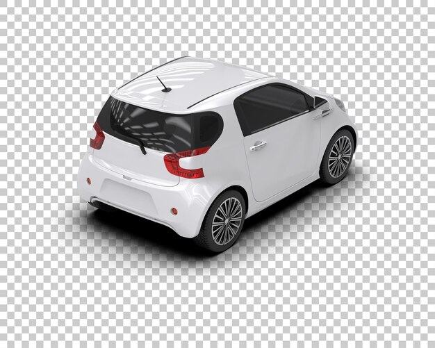 Auto moderna realistica isolata sullo sfondo illustrazione di rendering 3D