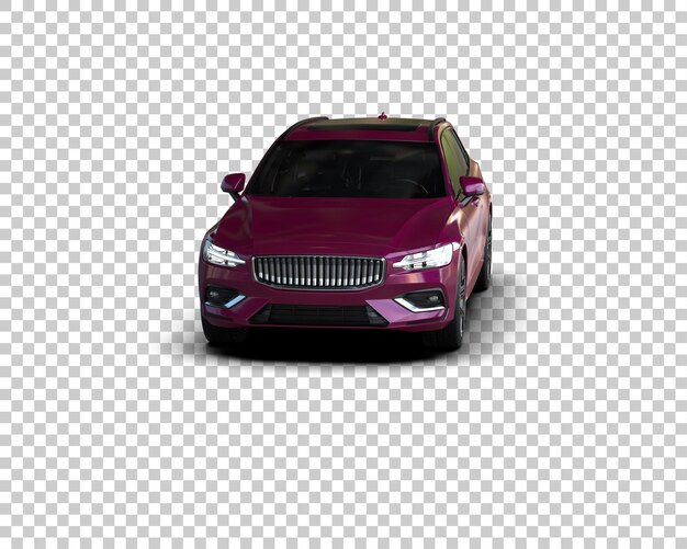 Auto moderna realistica isolata sullo sfondo illustrazione di rendering 3D