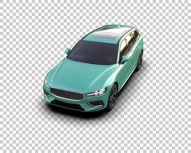 Auto moderna realistica isolata sullo sfondo illustrazione di rendering 3D