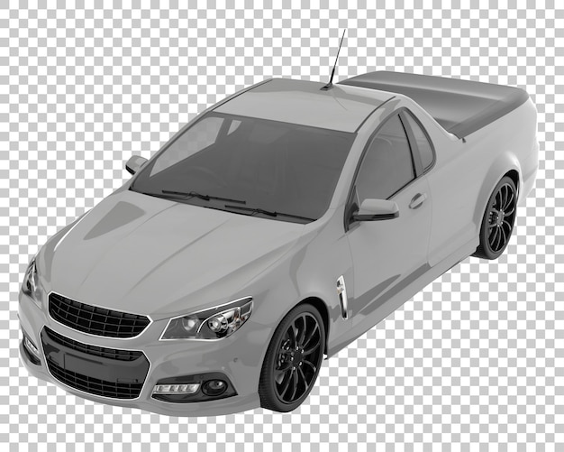 Auto moderna su sfondo trasparente. rendering 3D - illustrazione