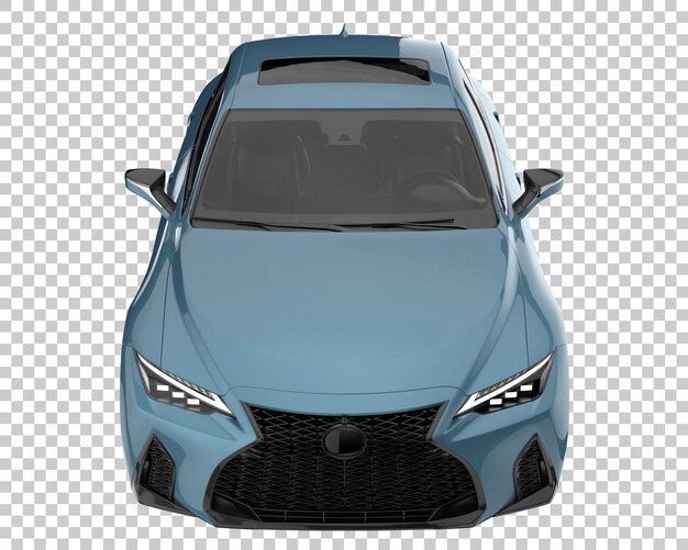 Auto moderna su sfondo trasparente. rendering 3D - illustrazione