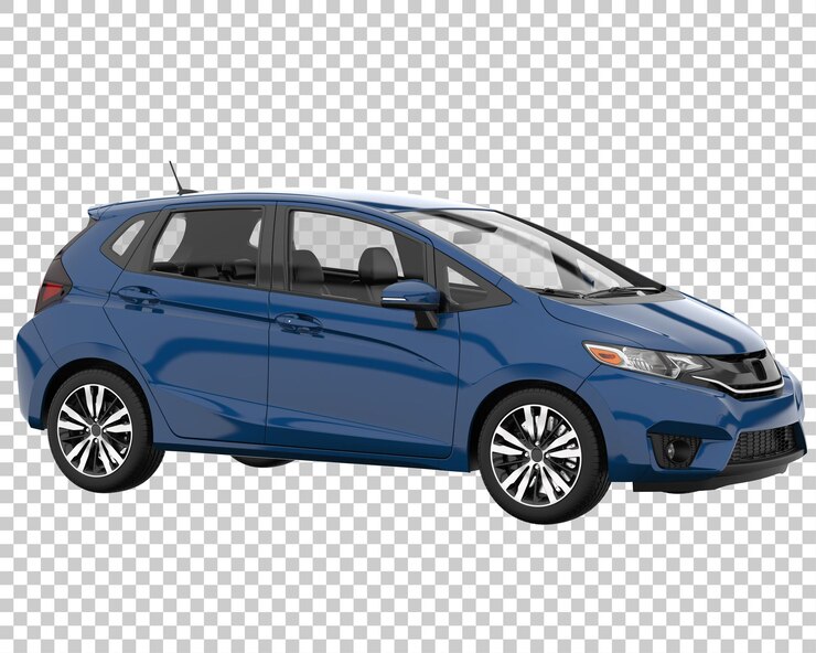 PSD auto moderna su sfondo trasparente. rendering 3d - illustrazione