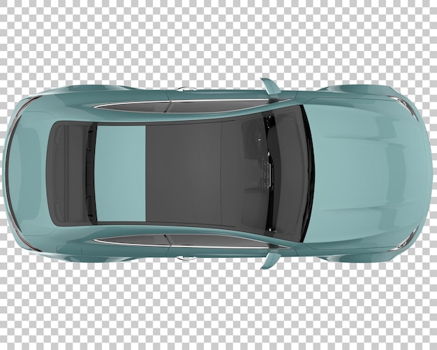 Auto moderna su sfondo trasparente. rendering 3D - illustrazione