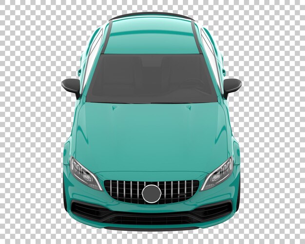 Auto moderna su sfondo trasparente. rendering 3D - illustrazione