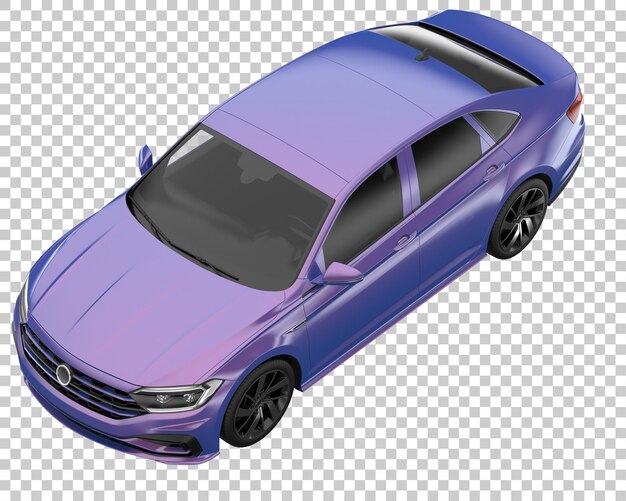 Auto moderna su sfondo trasparente. rendering 3D - illustrazione