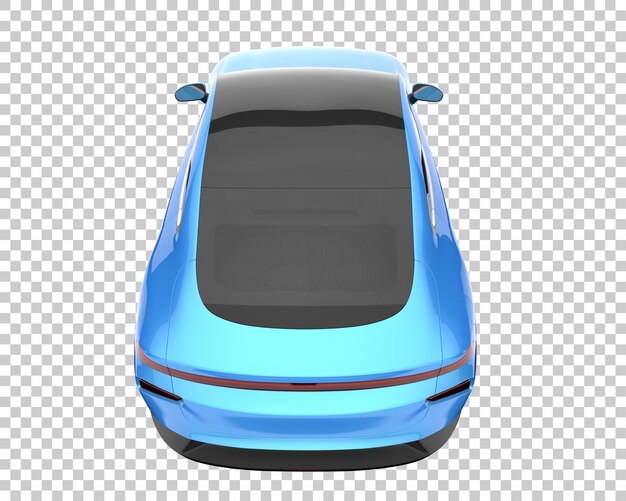 Auto moderna su sfondo trasparente. rendering 3D - illustrazione
