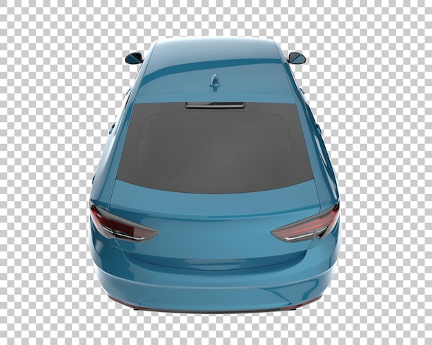 Auto moderna su sfondo trasparente. rendering 3D - illustrazione