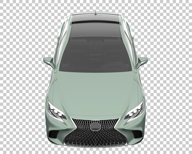 Auto moderna su sfondo trasparente. rendering 3D - illustrazione