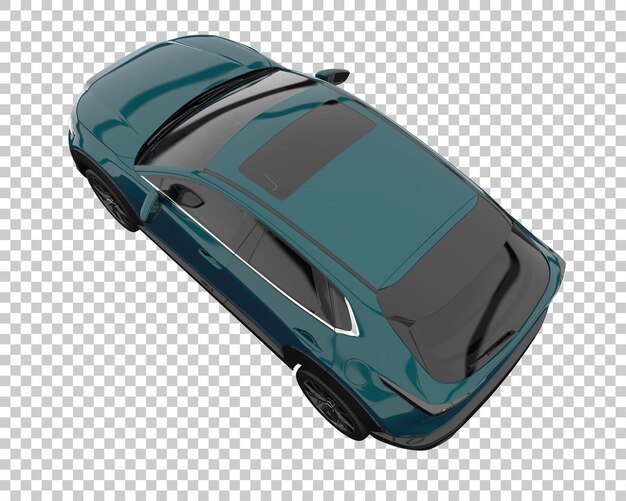 Auto moderna su sfondo trasparente. rendering 3D - illustrazione