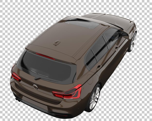 Auto moderna su sfondo trasparente. rendering 3D - illustrazione