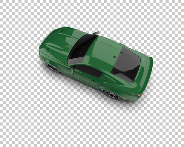Auto muscular aislado en el fondo Ilustración de renderización 3D