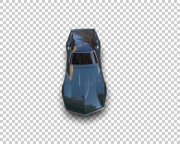 Auto muscular aislado en el fondo Ilustración de renderización 3D