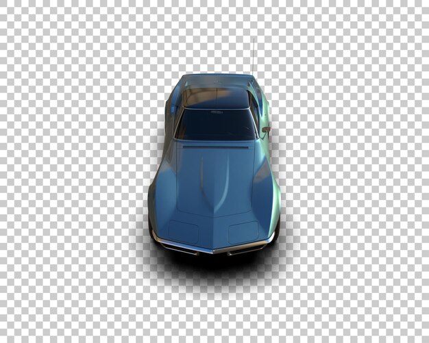 Auto muscular aislado en el fondo Ilustración de renderización 3D