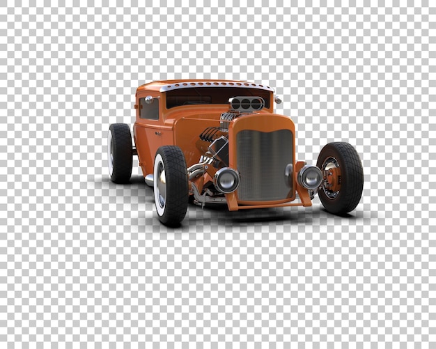 Auto muscular aislado en el fondo Ilustración de renderización 3D