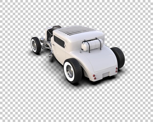 Auto muscular aislado en el fondo Ilustración de renderización 3D
