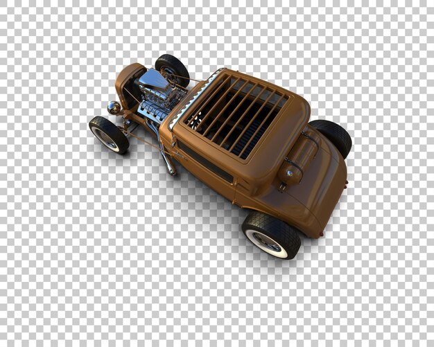 Auto muscular aislado en el fondo Ilustración de renderización 3D
