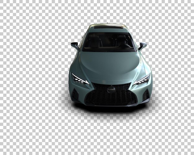 Auto realistica isolata sullo sfondo illustrazione di rendering 3D