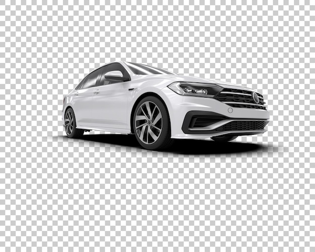 Auto realistica isolata sullo sfondo illustrazione di rendering 3D