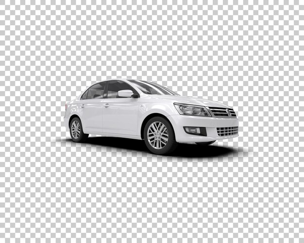 Auto realistica isolata sullo sfondo illustrazione di rendering 3D