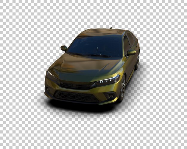 Auto realistica isolata sullo sfondo illustrazione di rendering 3D