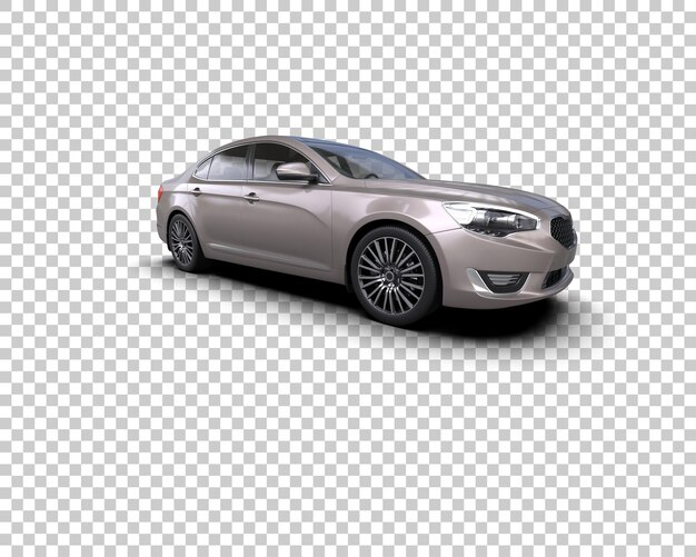 Auto realistica isolata sullo sfondo illustrazione di rendering 3D