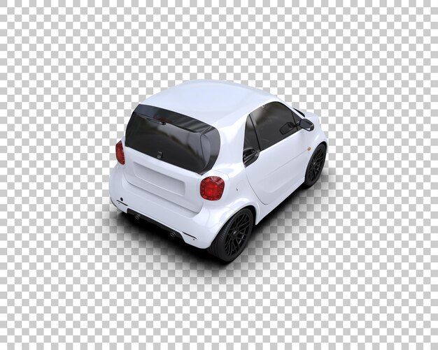 Auto realistica isolata sullo sfondo illustrazione di rendering 3D