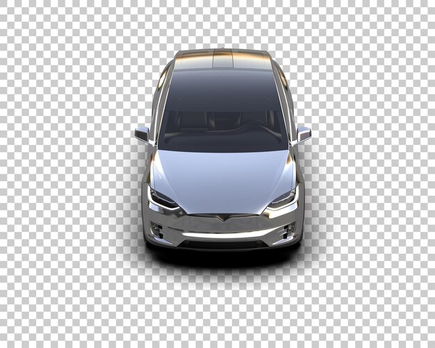 Auto realistica isolata sullo sfondo illustrazione di rendering 3D