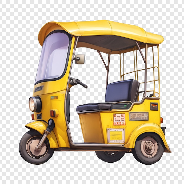 PSD el auto rickshaw amarillo